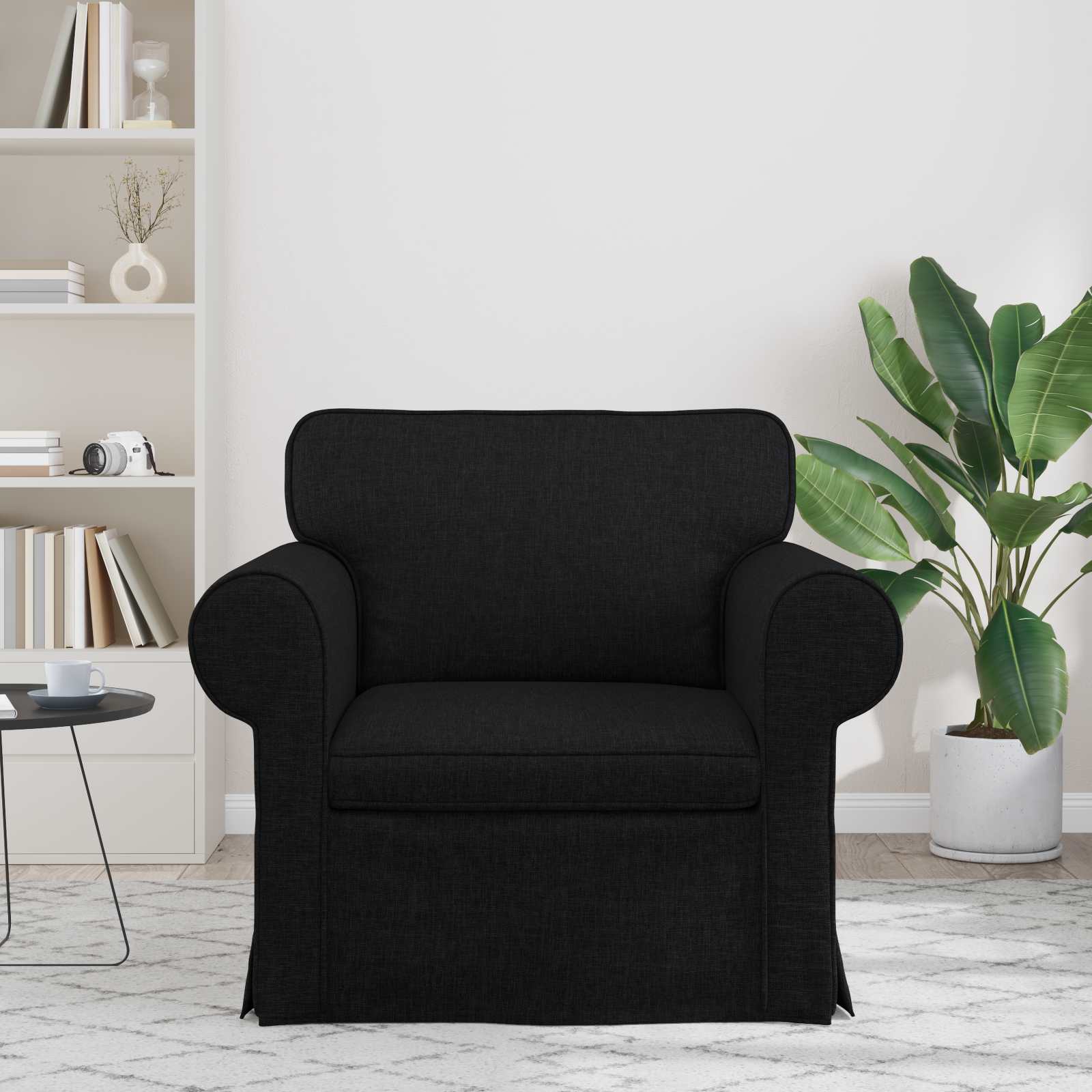 Καναπές Μαύρο 95 x 82 x 80 εκ ύφασμα