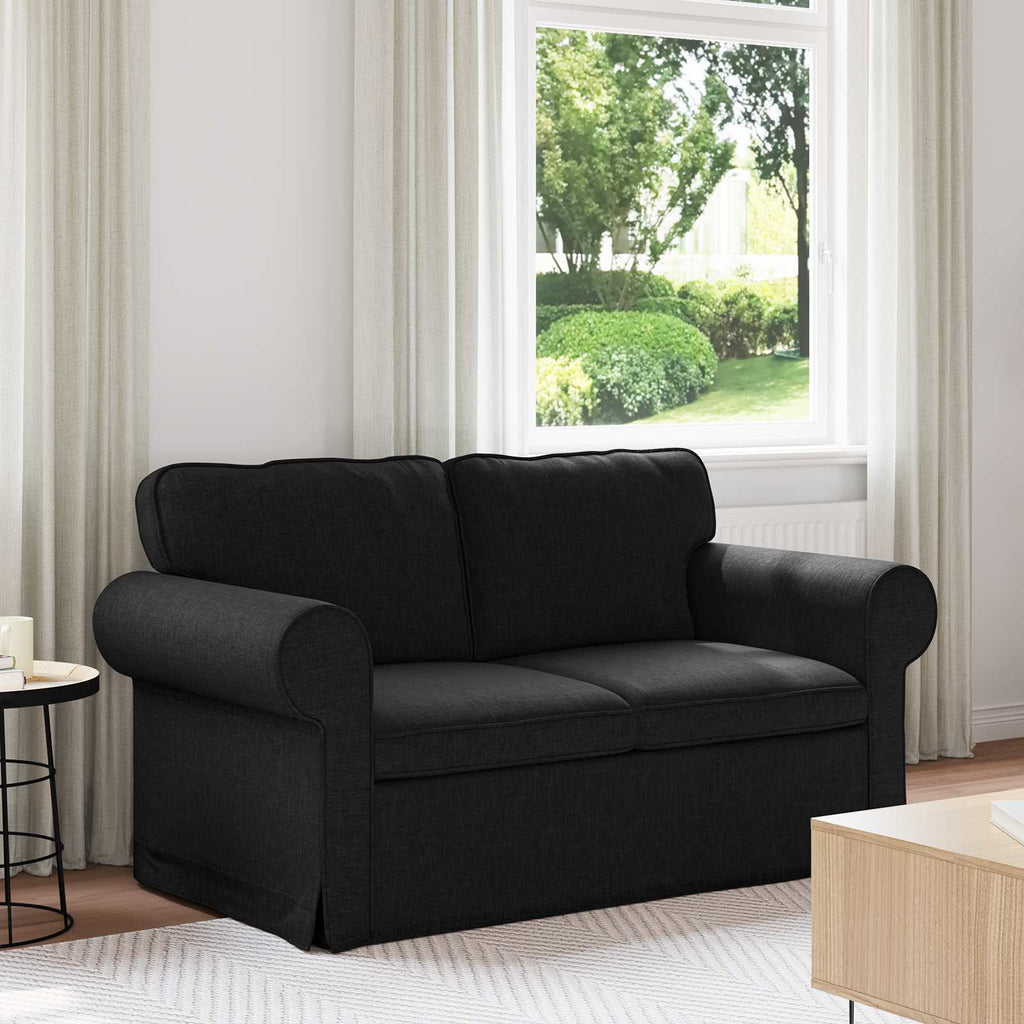 Καναπές Μαύρο 155 x 82 x 80 εκ ύφασμα