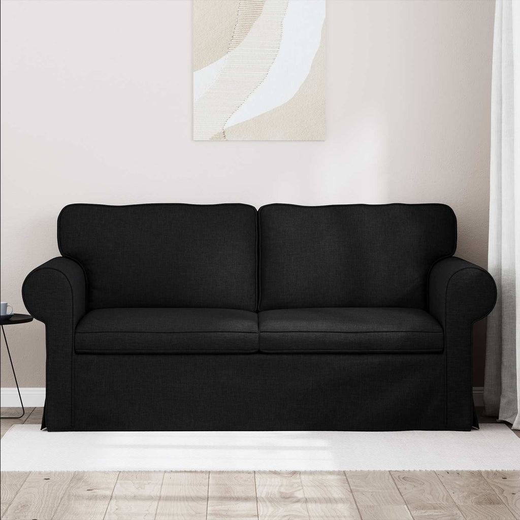 Καναπές Μαύρο 175 x 82 x 80 εκ ύφασμα