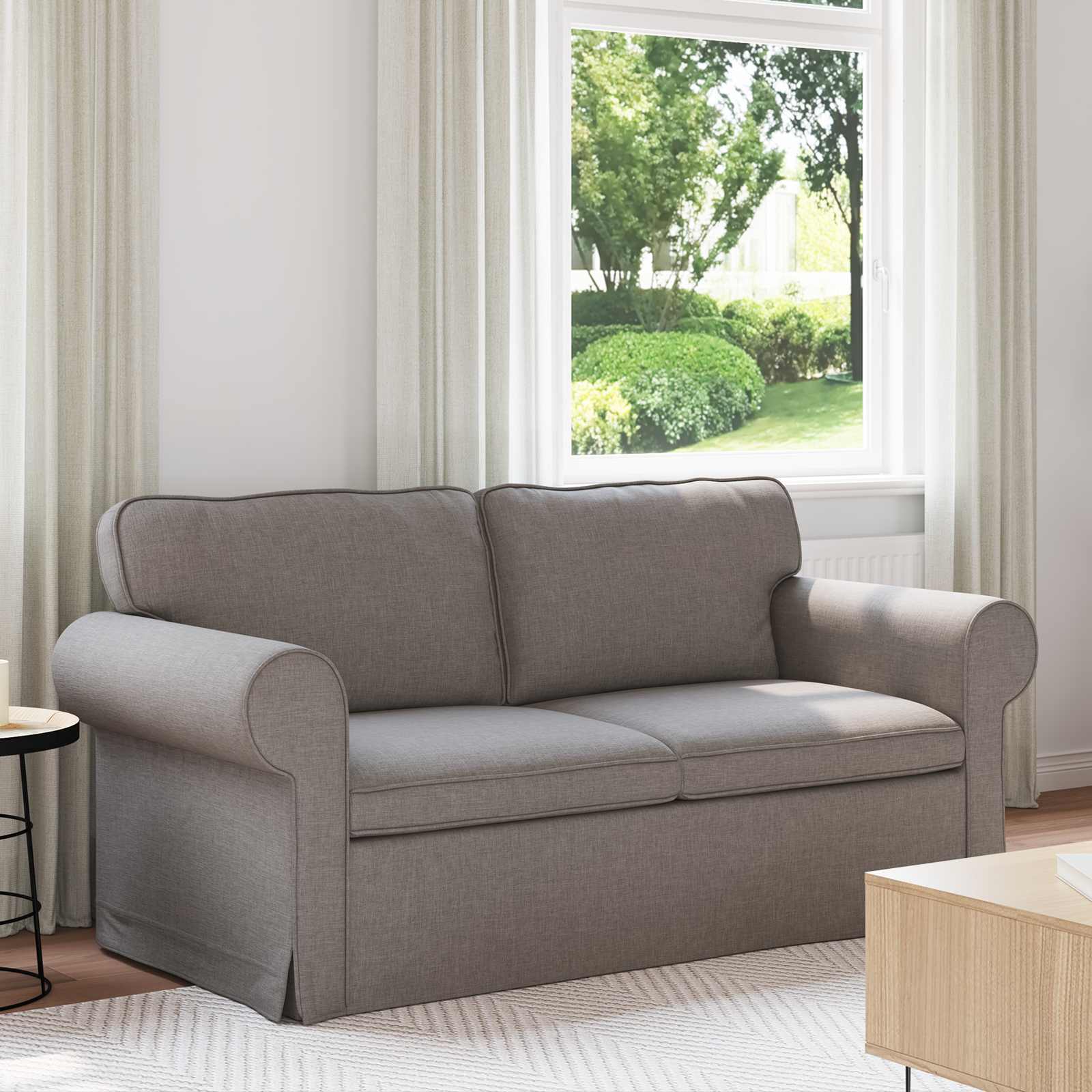 Καναπές Taupe 175 x 82 x 80 εκ ύφασμα