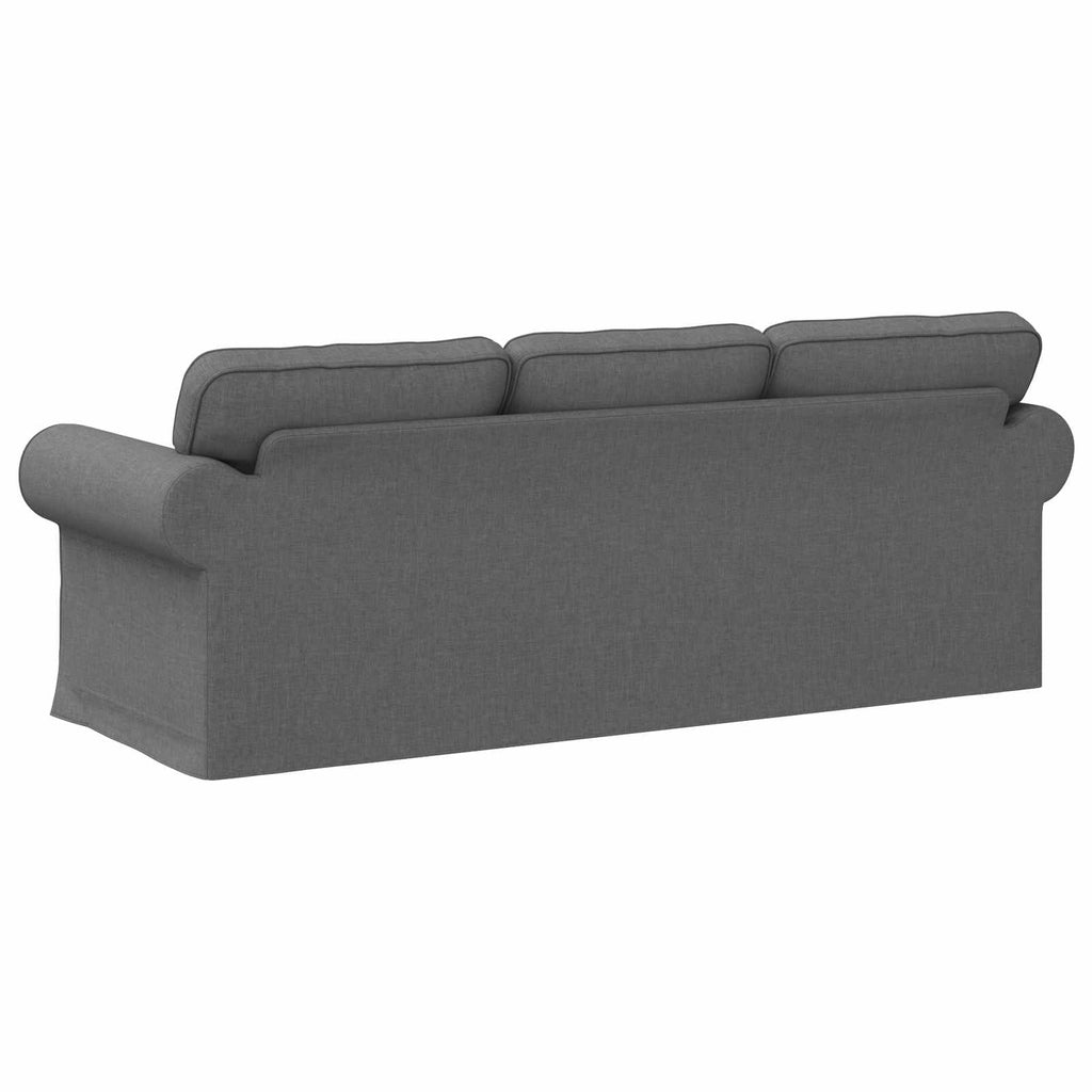 Καναπές Σκούρο Γκρι 215 x 82 x 80 εκ ύφασμα