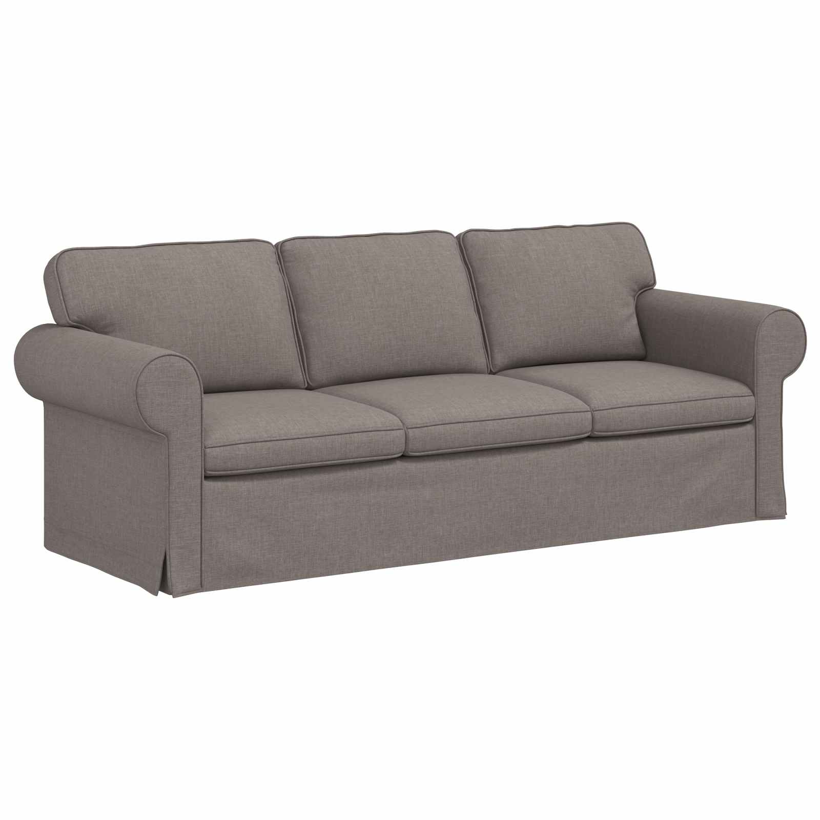 Καναπές Taupe 215 x 82 x 80 εκ ύφασμα