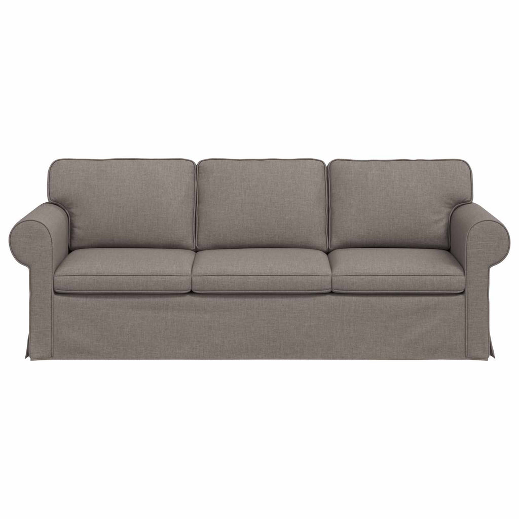 Καναπές Taupe 215 x 82 x 80 εκ ύφασμα