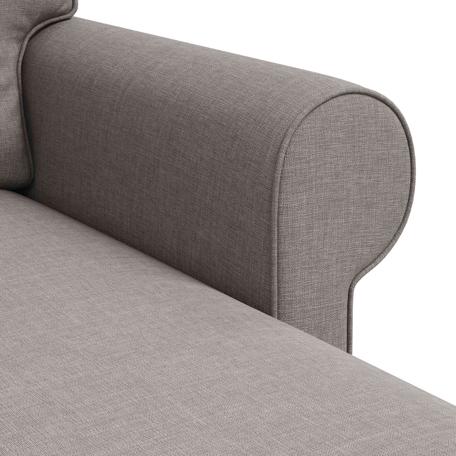 Καναπές Taupe 195 x 138 x 80 εκ ύφασμα
