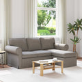 Καναπές Taupe 195 x 138 x 80 εκ ύφασμα