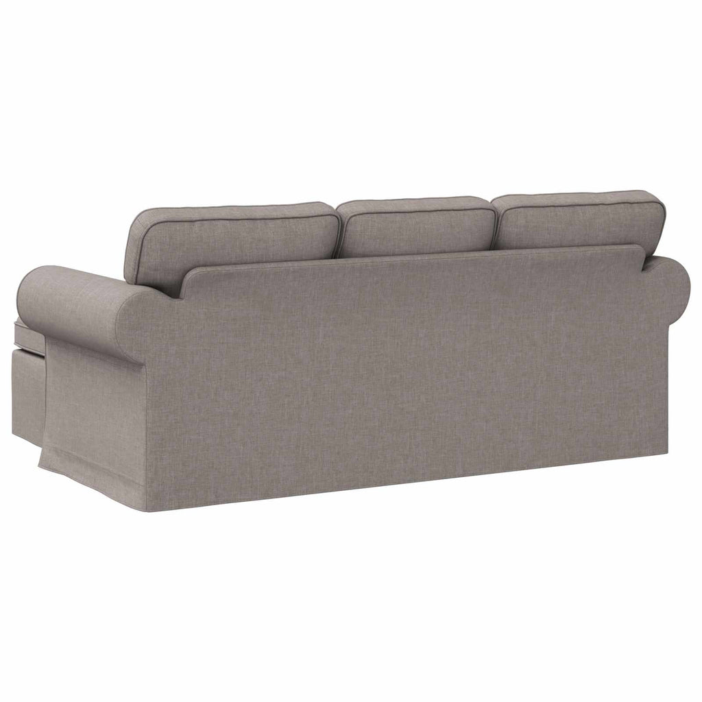 Καναπές Taupe 195 x 138 x 80 εκ ύφασμα