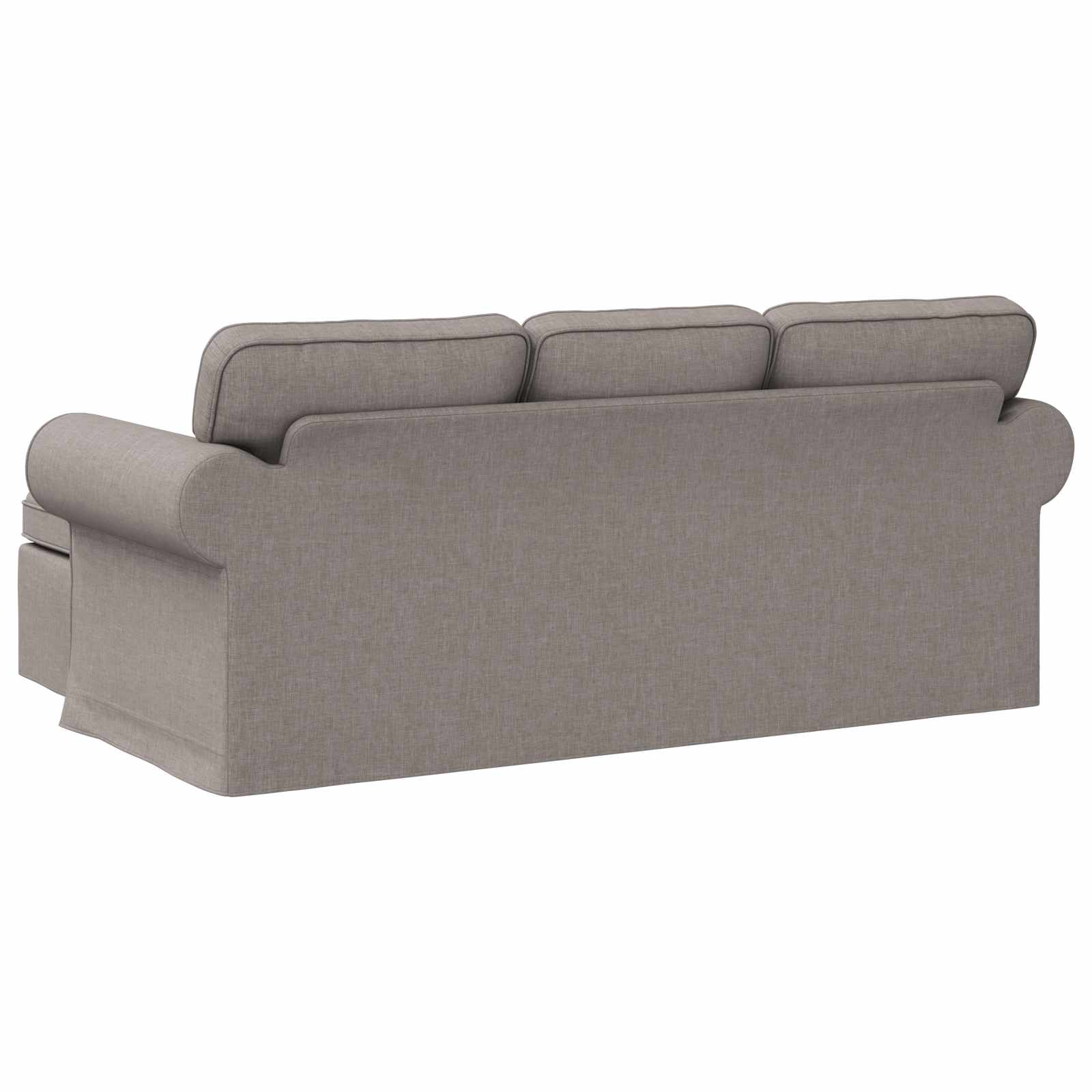 Καναπές Taupe 195 x 138 x 80 εκ ύφασμα