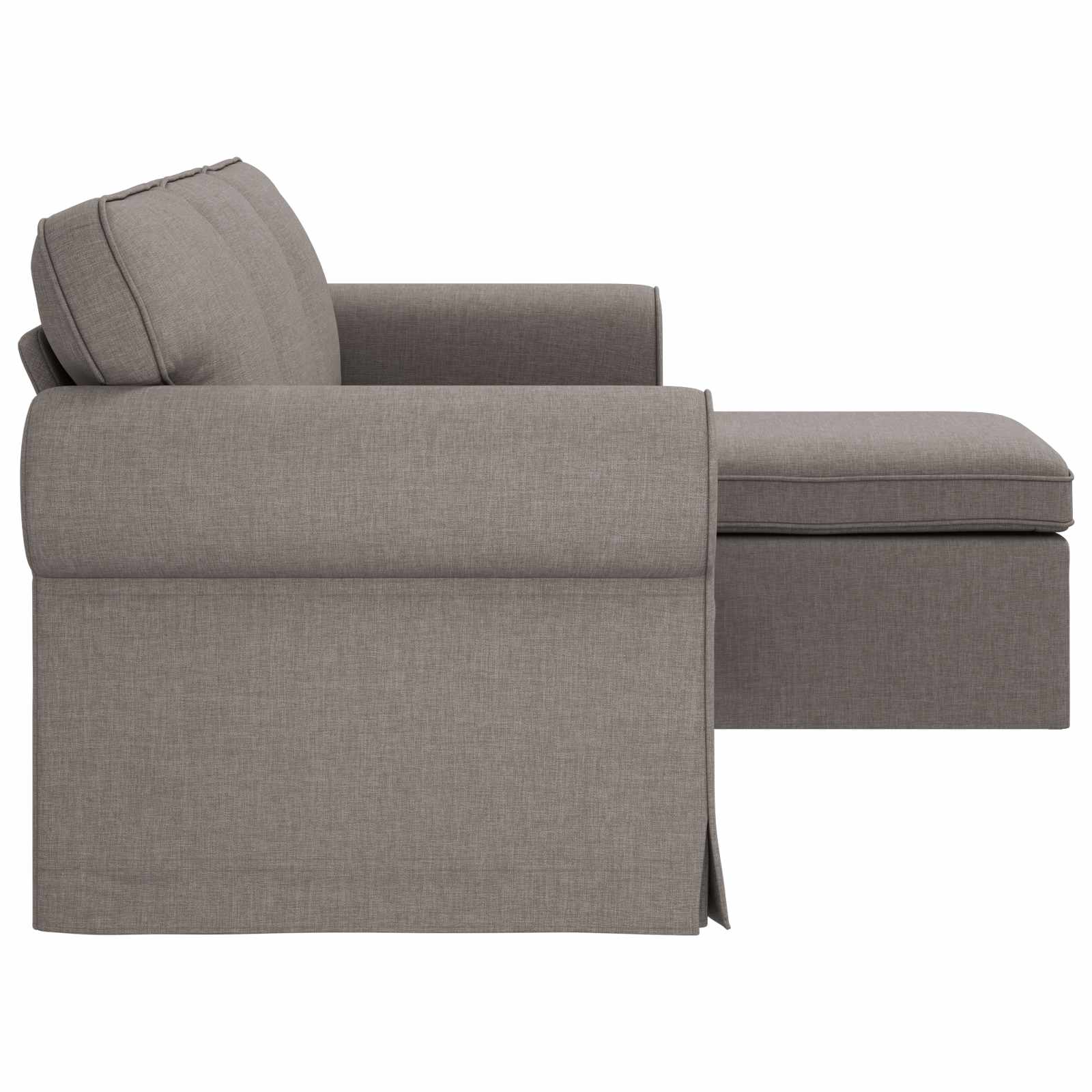 Καναπές Taupe 195 x 138 x 80 εκ ύφασμα