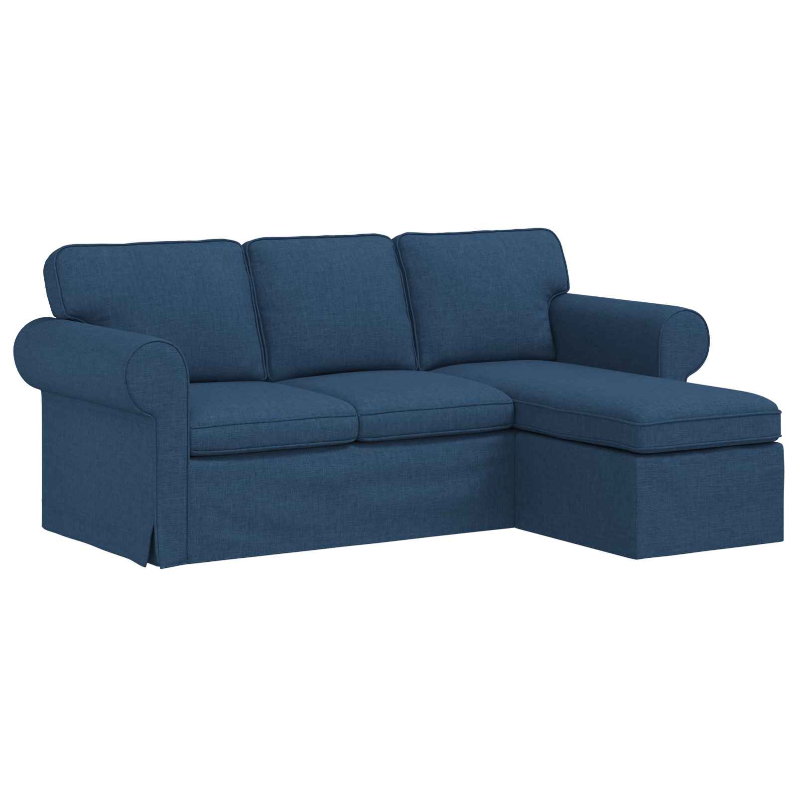 Καναπές Μπλε 195 x 138 x 80 εκ ύφασμα