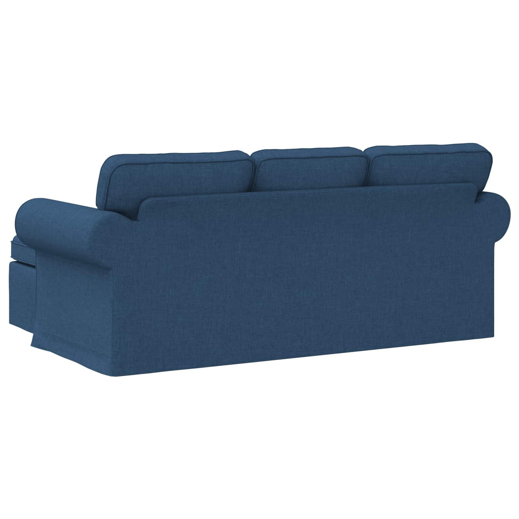 Καναπές Μπλε 195 x 138 x 80 εκ ύφασμα