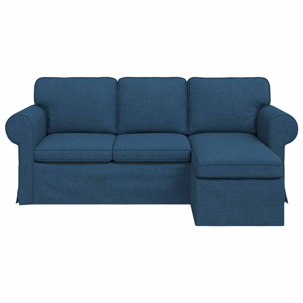 Καναπές Μπλε 195 x 138 x 80 εκ ύφασμα