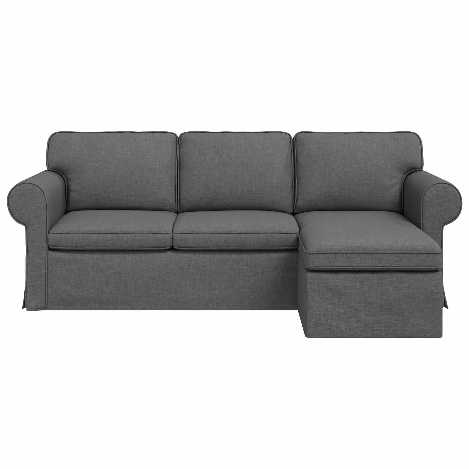 Καναπές Σκούρο Γκρι 215 x 138 x 80 εκ ύφασμα