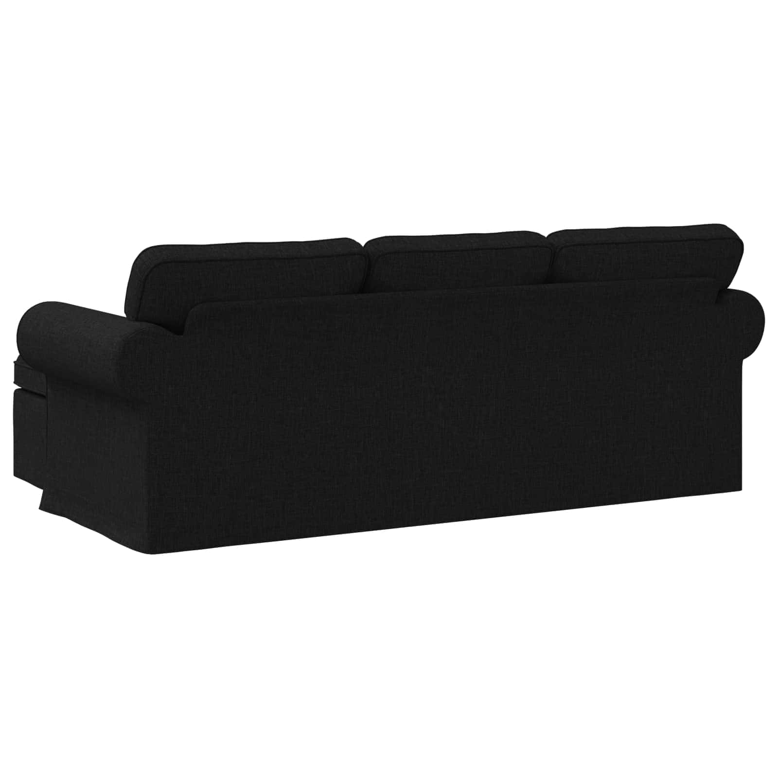 Καναπές Μαύρο 215 x 138 x 80 εκ ύφασμα