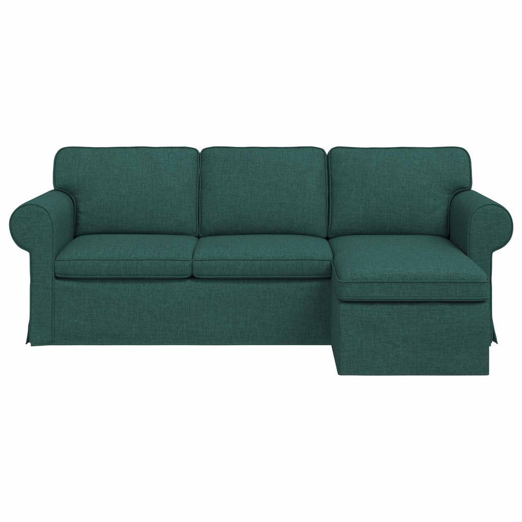 Καναπές Σκούρο Πράσινο 215 x 138 x 80 εκ ύφασμα