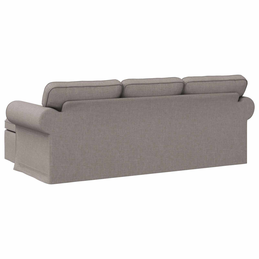 Καναπές Taupe 215 x 138 x 80 εκ ύφασμα