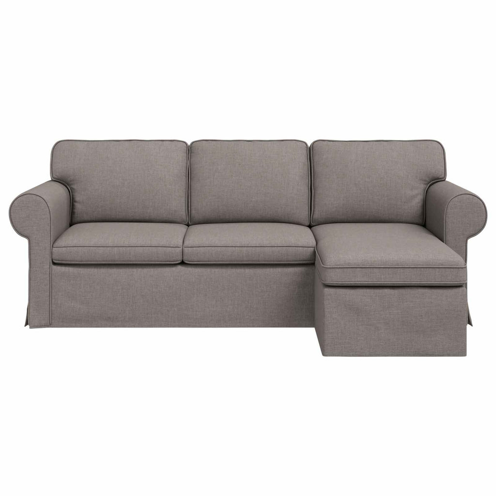 Καναπές Taupe 215 x 138 x 80 εκ ύφασμα