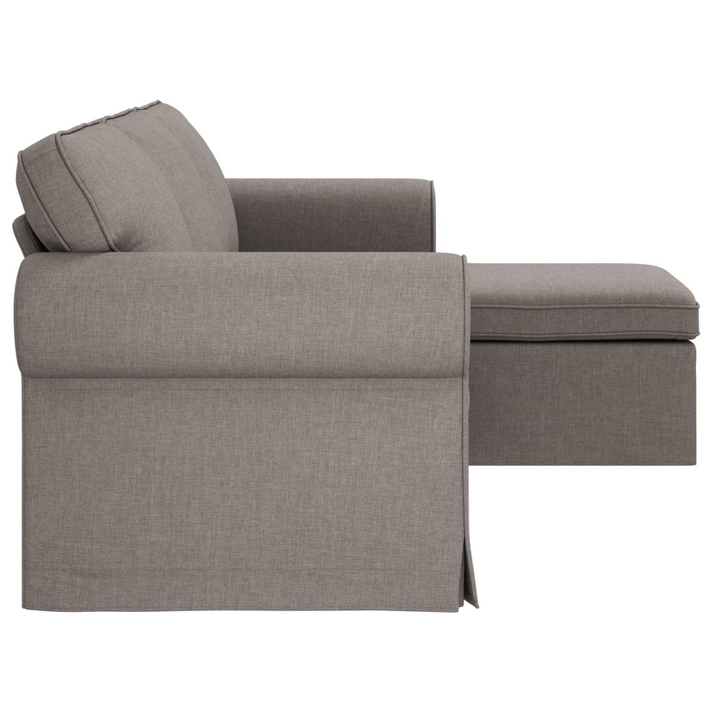 Καναπές Taupe 215 x 138 x 80 εκ ύφασμα