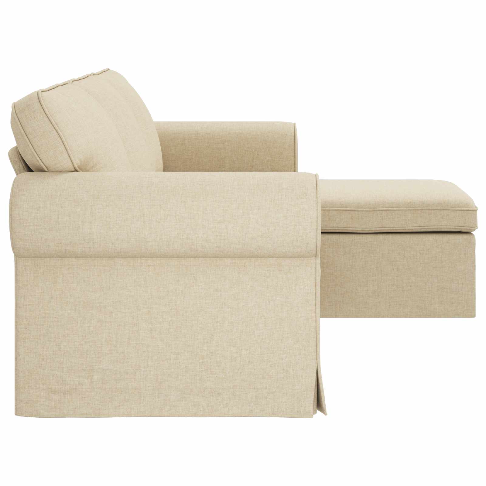 Καναπές Κρεμ 215 x 138 x 80 εκ ύφασμα