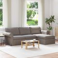 Καναπές Taupe 245 x 138 x 80 εκ ύφασμα