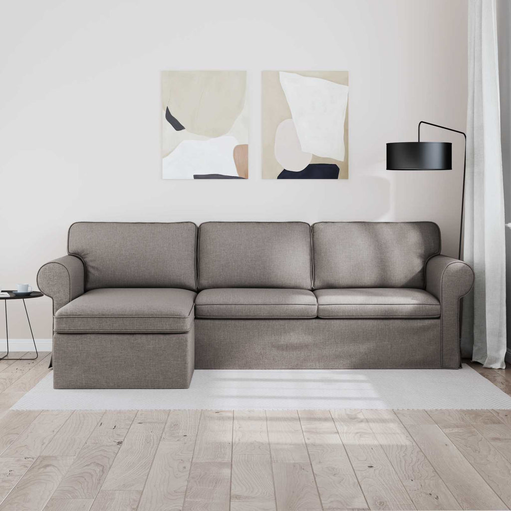 Καναπές Taupe 245 x 138 x 80 εκ ύφασμα