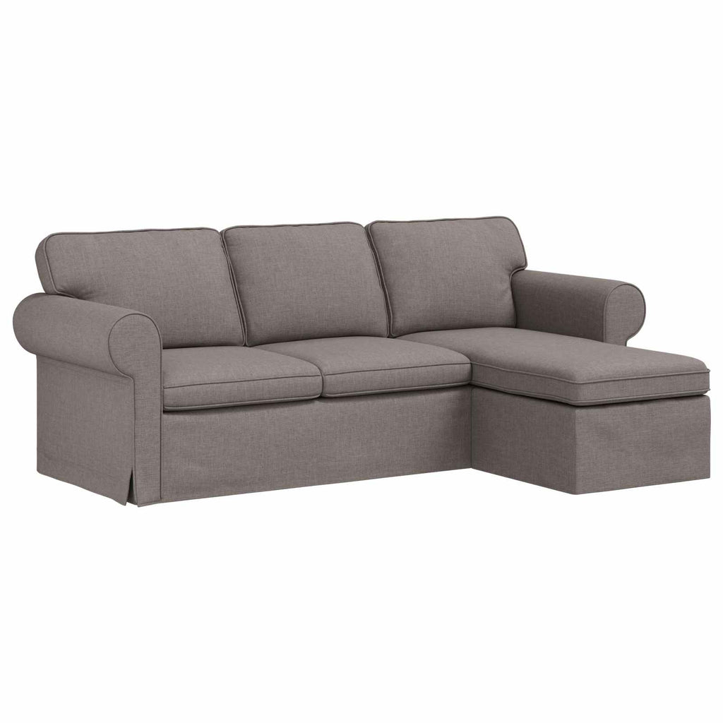 Καναπές Taupe 245 x 138 x 80 εκ ύφασμα