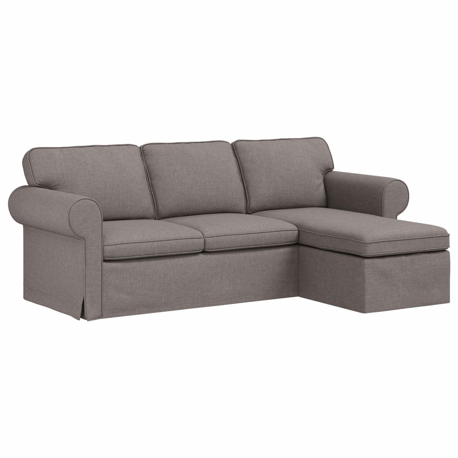 Καναπές Taupe 245 x 138 x 80 εκ ύφασμα