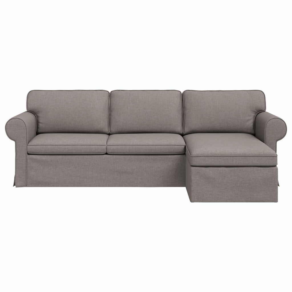 Καναπές Taupe 245 x 138 x 80 εκ ύφασμα