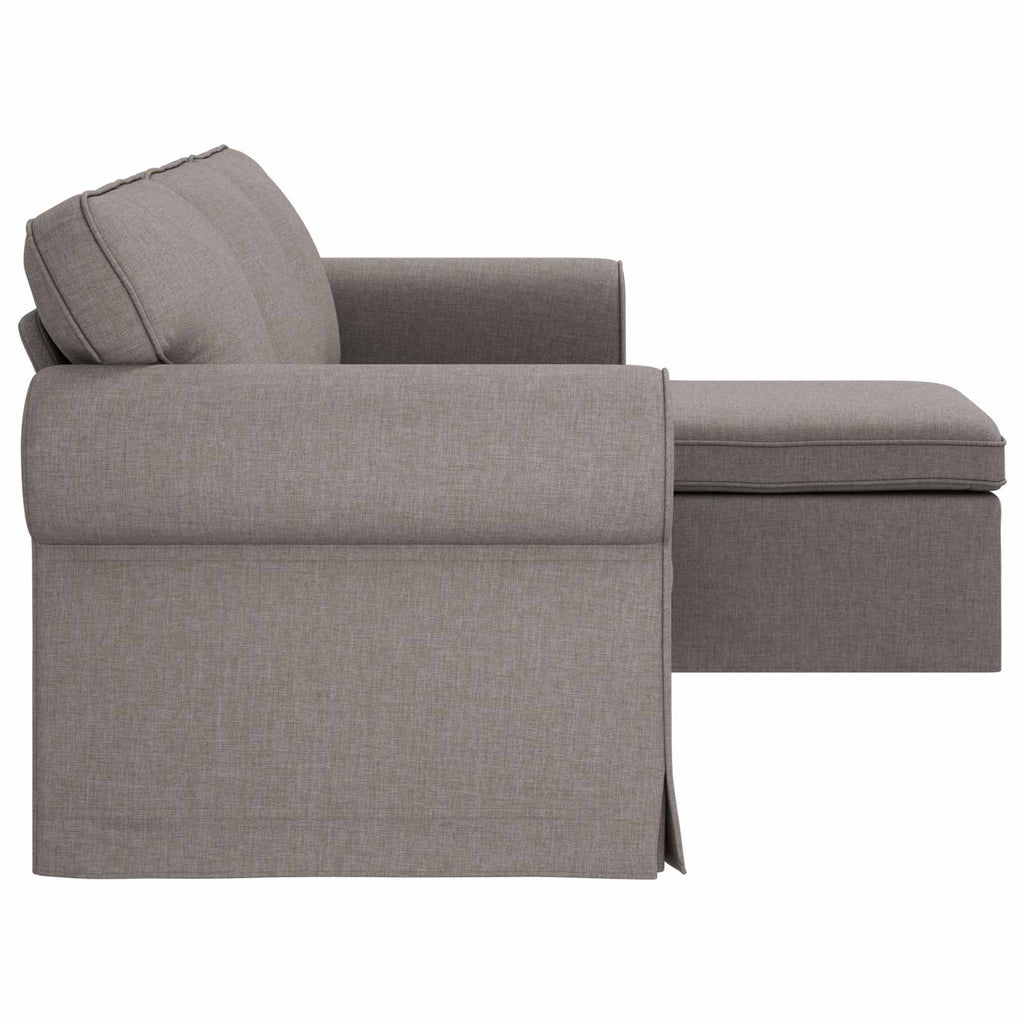 Καναπές Taupe 245 x 138 x 80 εκ ύφασμα
