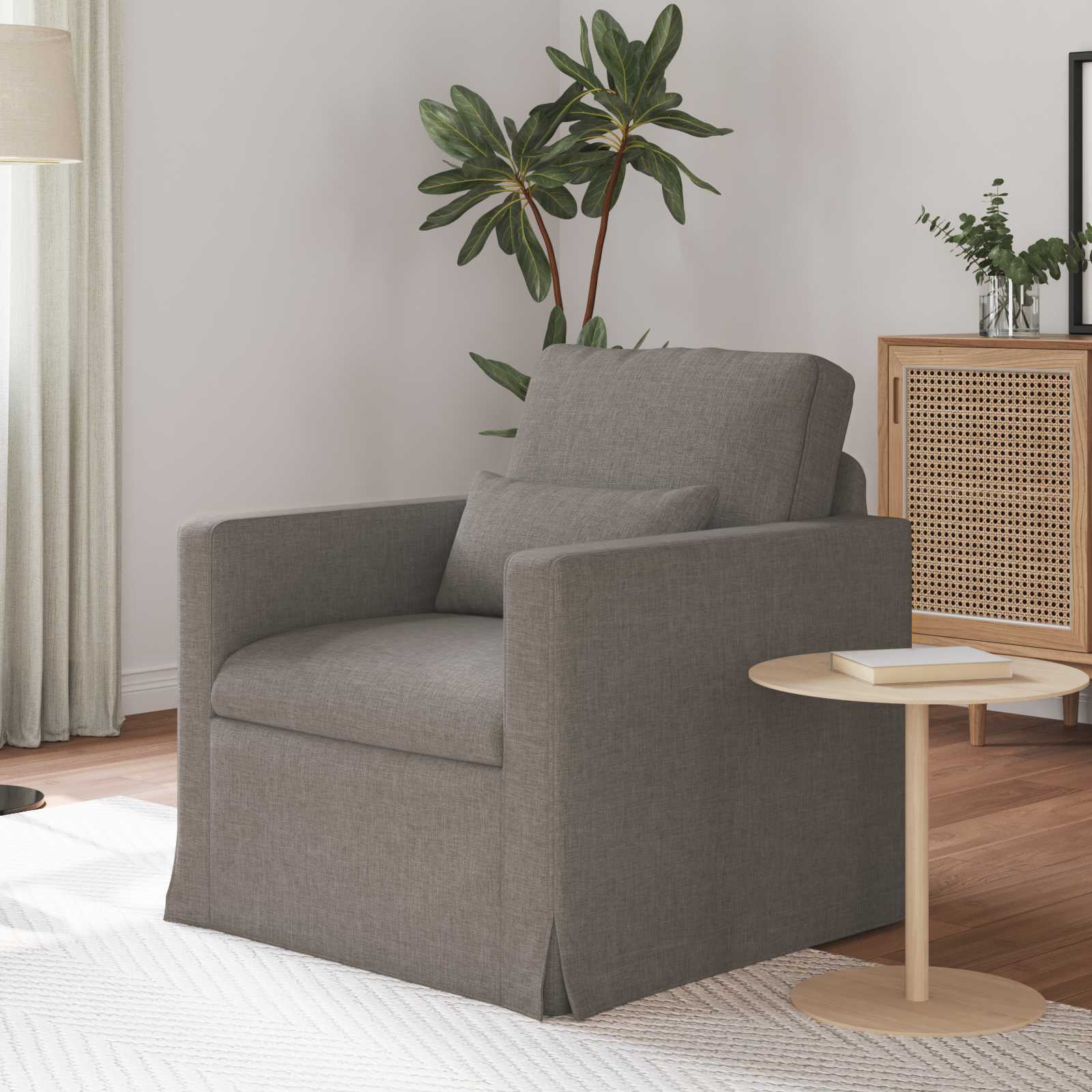 Καναπές Taupe 78 x 78 x 80 εκ. ύφασμα