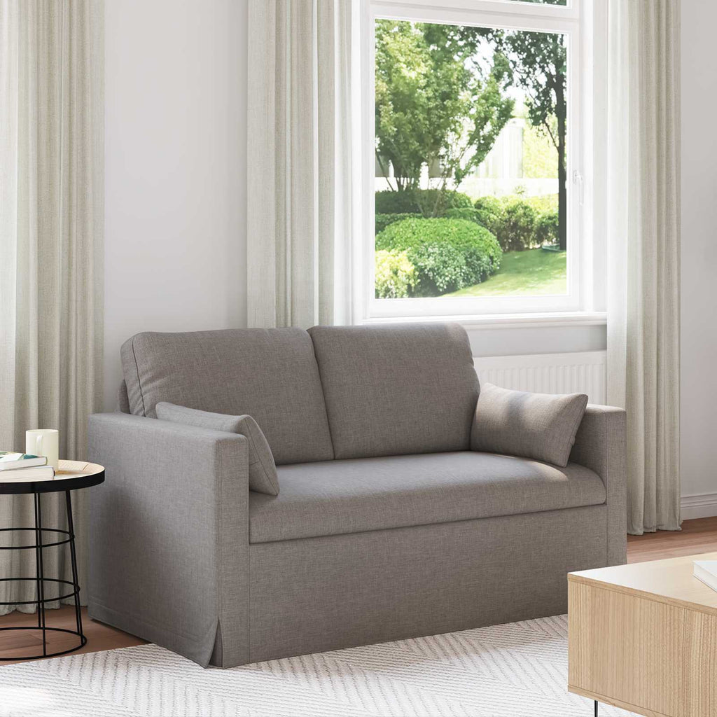 Καναπές Taupe 139 x 78 x 80 εκ ύφασμα