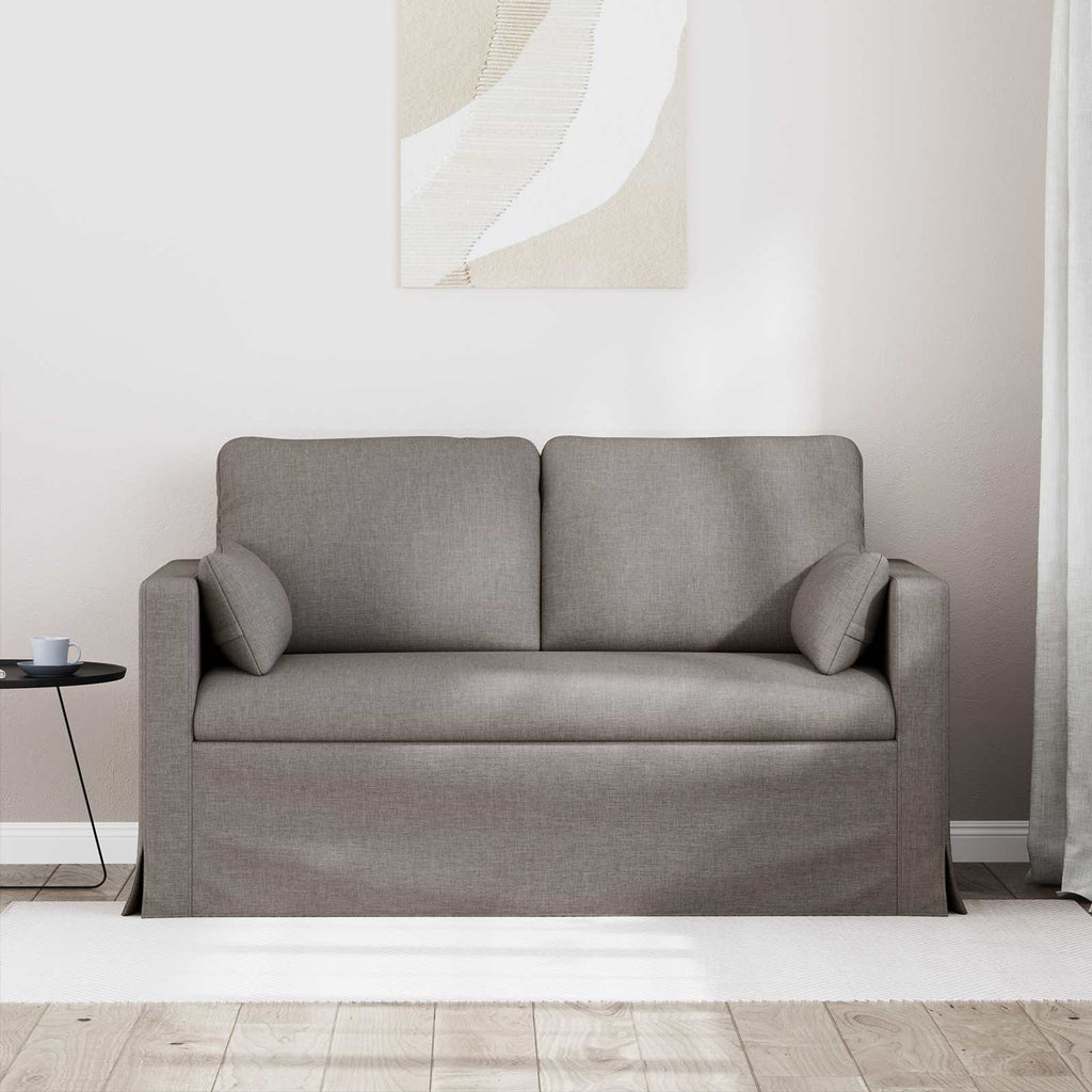 Καναπές Taupe 139 x 78 x 80 εκ ύφασμα
