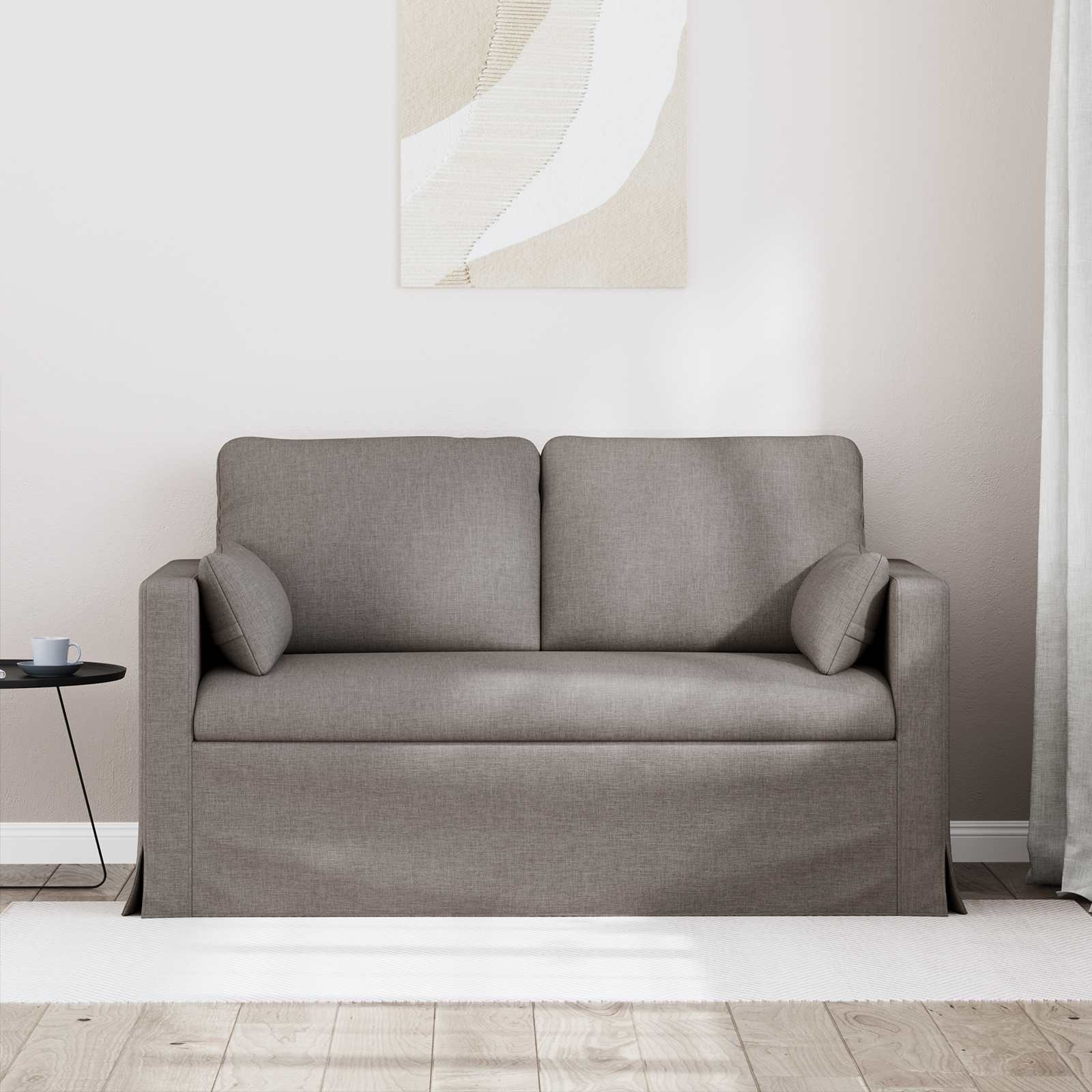 Καναπές Taupe 139 x 78 x 80 εκ ύφασμα