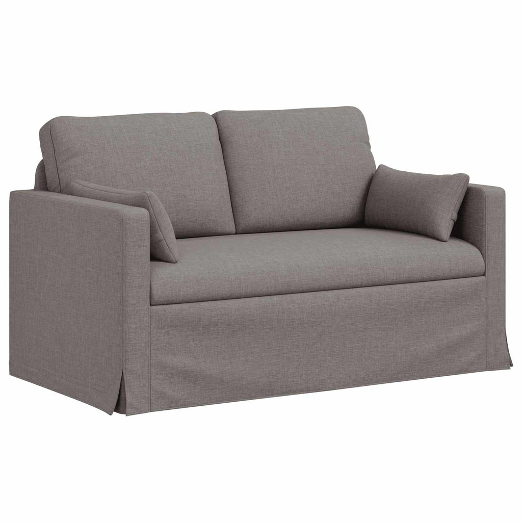 Καναπές Taupe 139 x 78 x 80 εκ ύφασμα