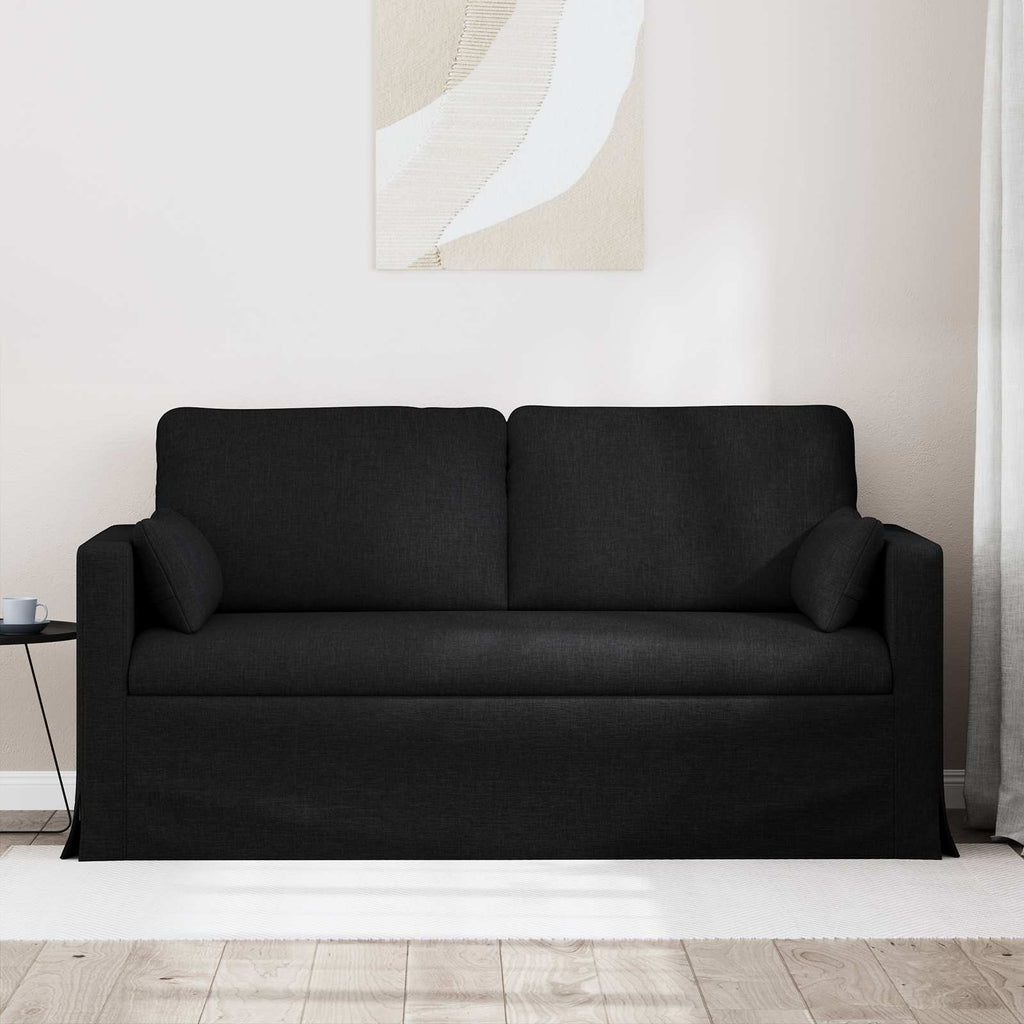 Καναπές Μαύρο 158 x 78 x 80 εκ ύφασμα