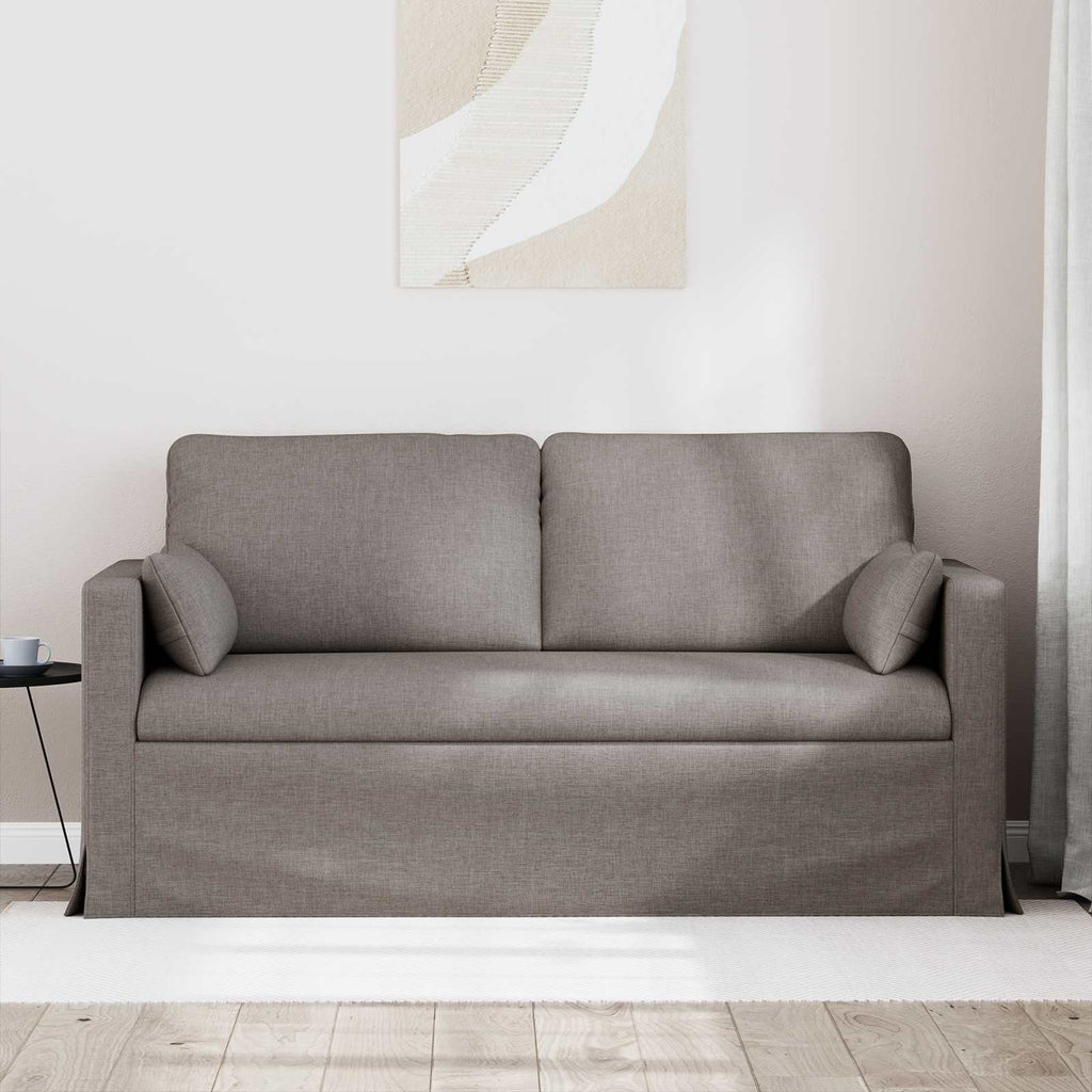 Καναπές Taupe 158 x 78 x 80 εκ ύφασμα