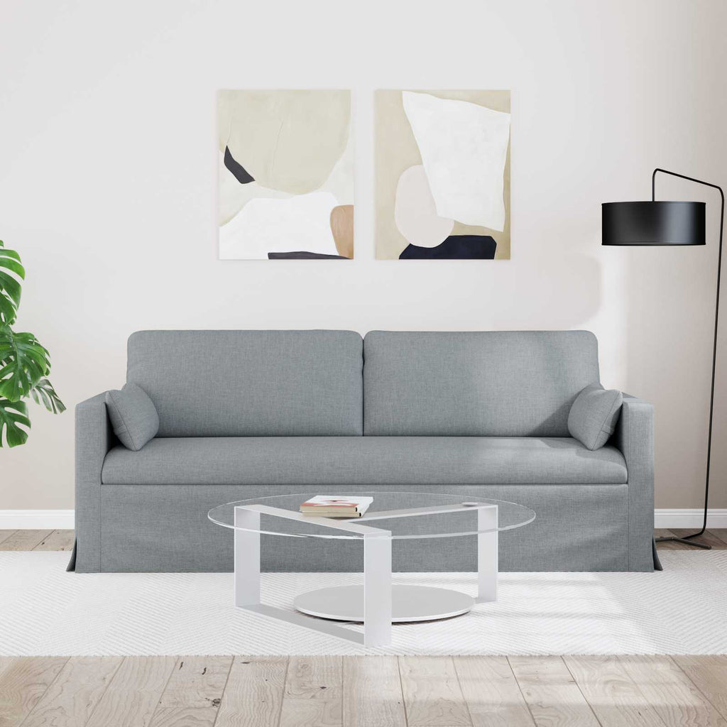 Καναπές Ανοιχτό γκρι 78 x 78 x 80 εκ. ύφασμα