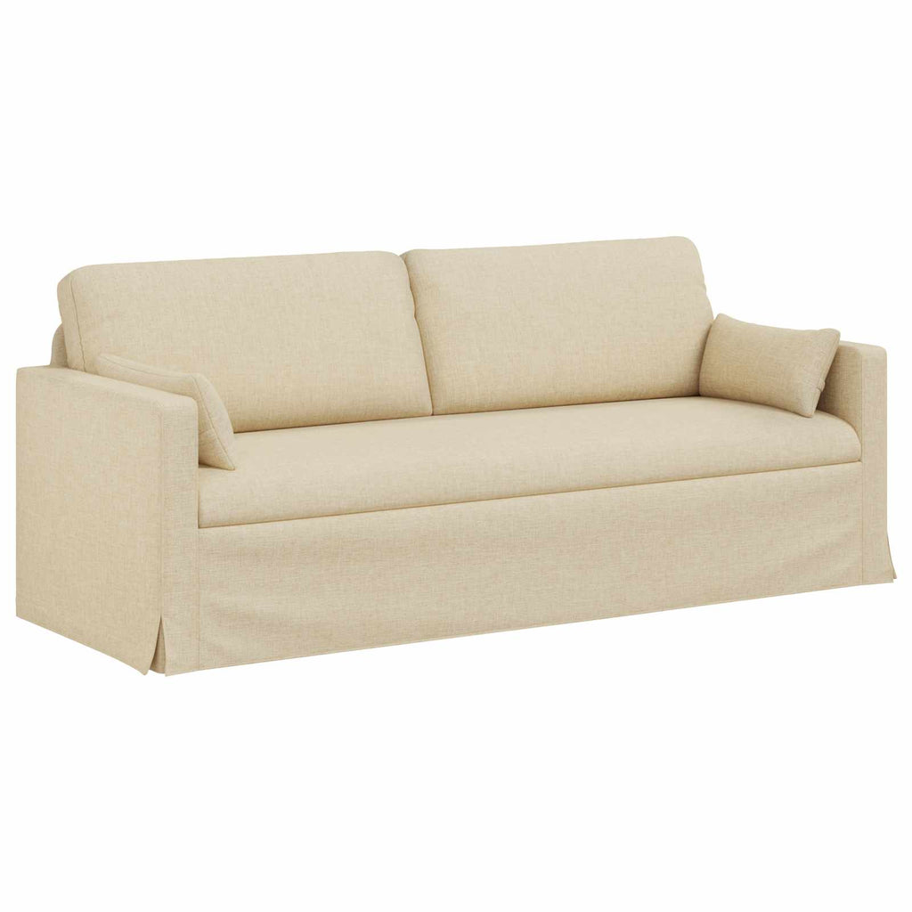 Καναπές Κρεμ 198 x 78 x 80 εκ ύφασμα