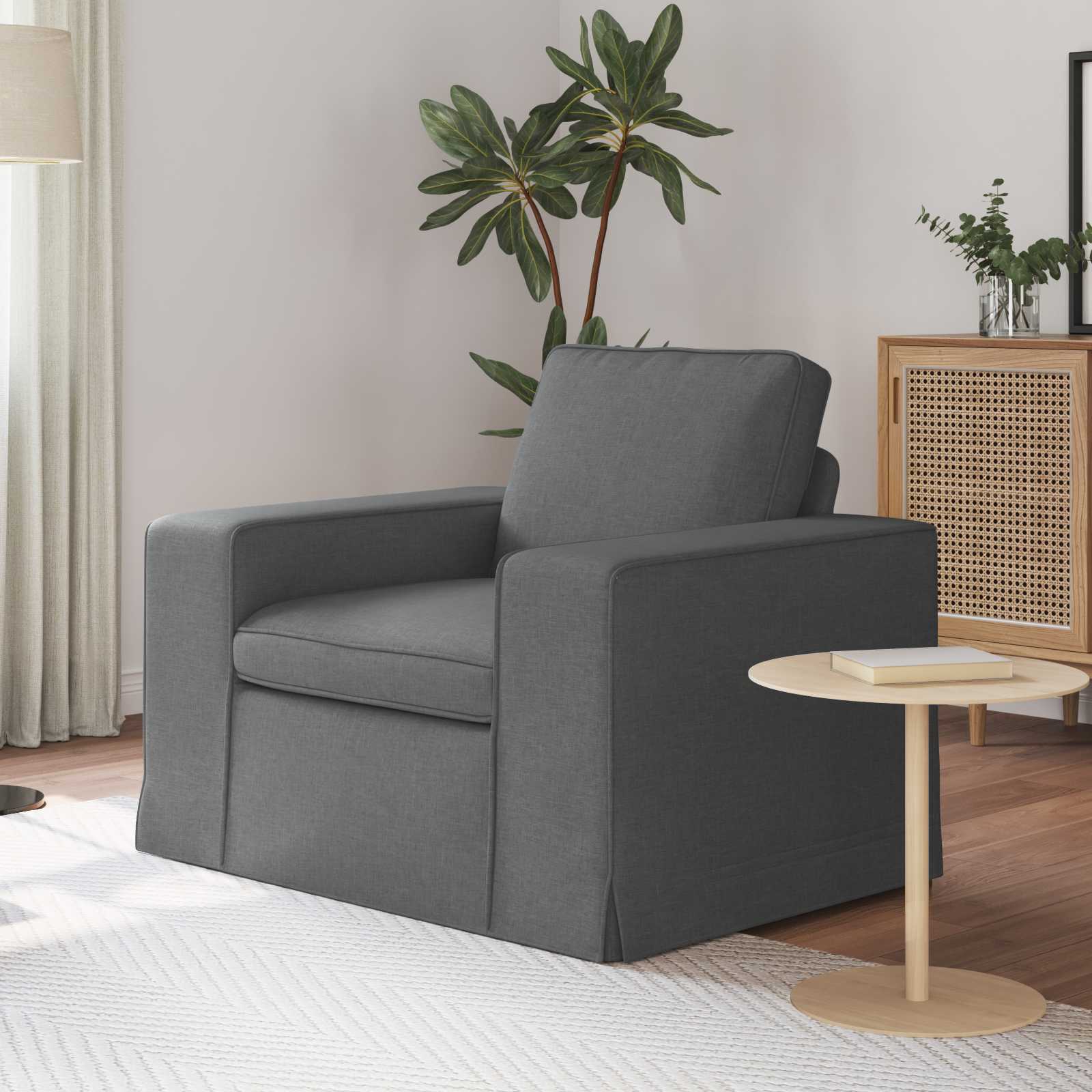 Καναπές Σκούρο Γκρι 103 x 80 x 82 εκ ύφασμα