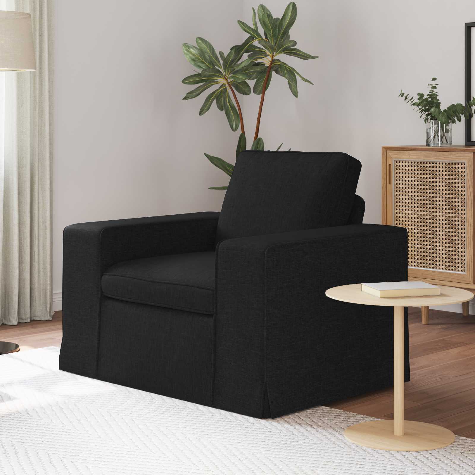 Καναπές Μαύρο 103 x 80 x 82 εκ ύφασμα