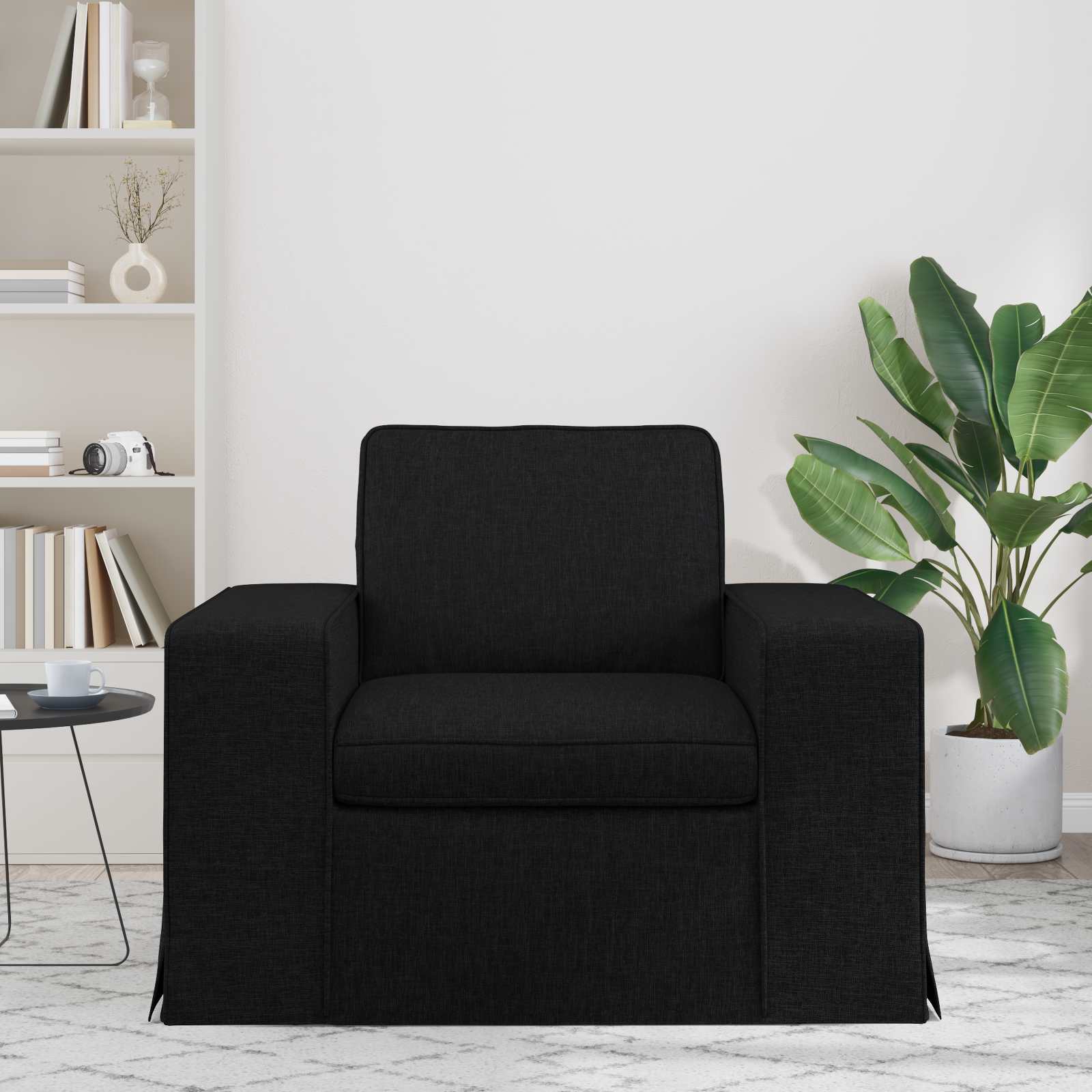 Καναπές Μαύρο 103 x 80 x 82 εκ ύφασμα