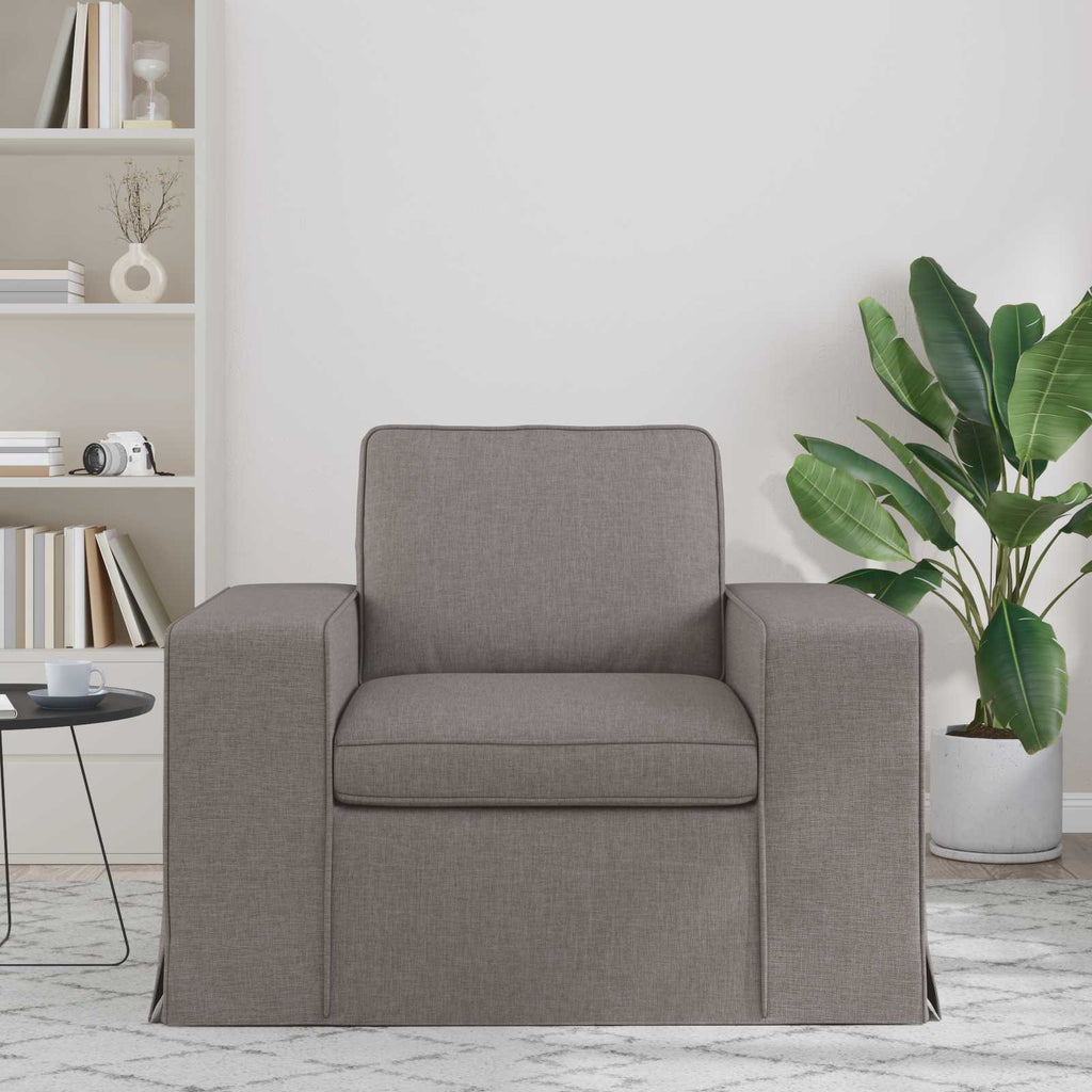 Καναπές Taupe 103 x 80 x 82 εκ ύφασμα