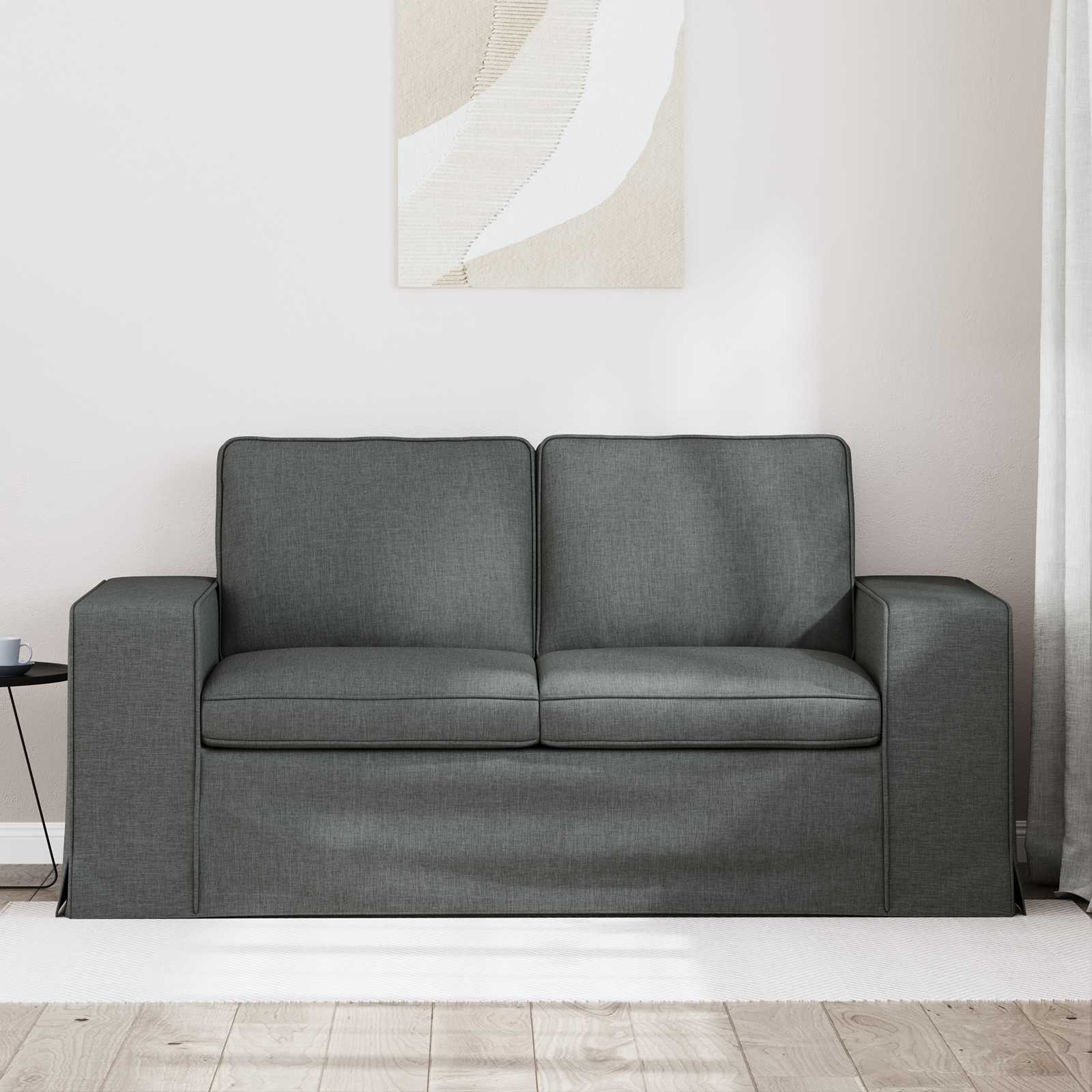 Καναπές Σκούρο Γκρι 162 x 80 x 82 εκ ύφασμα