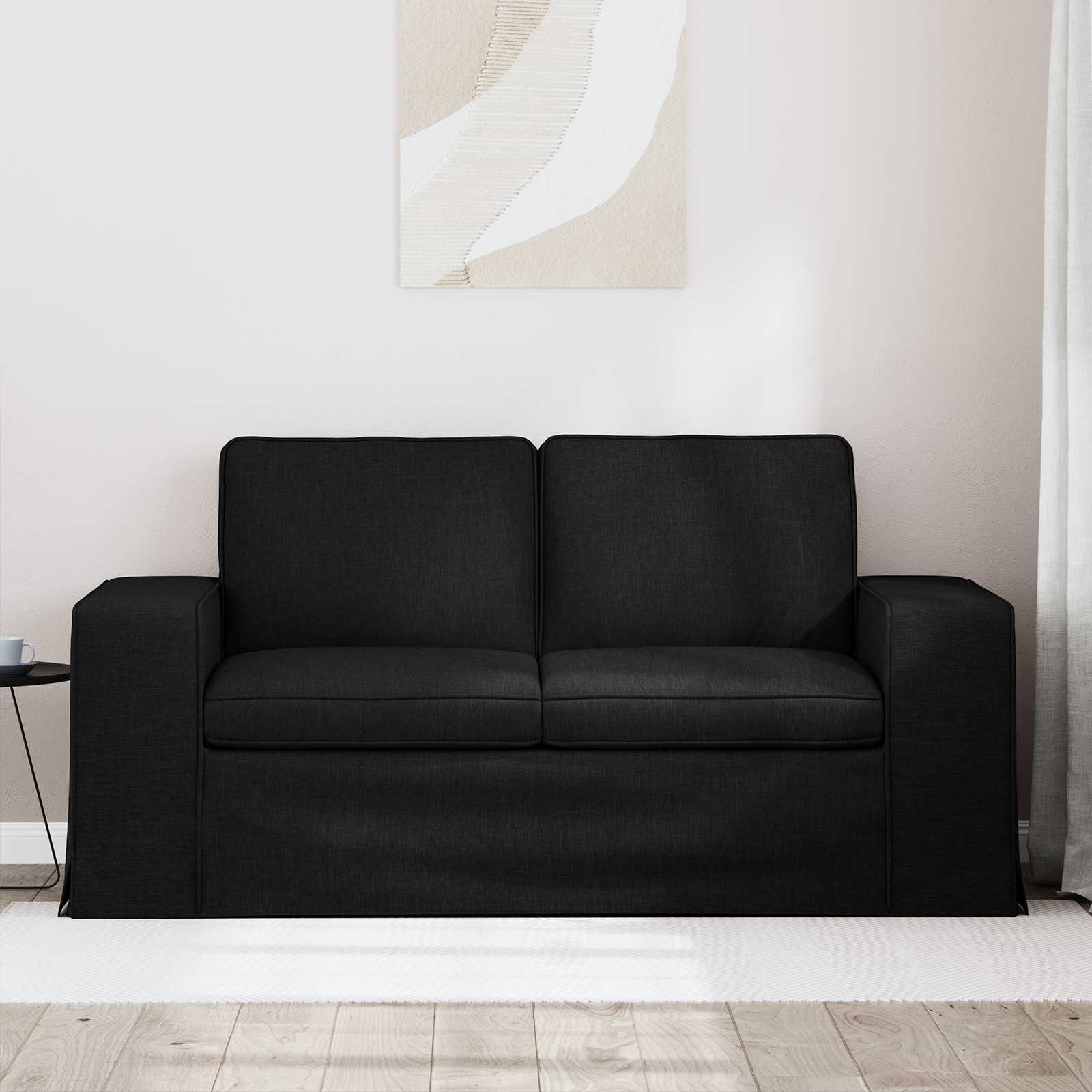 Καναπές Μαύρο 162 x 80 x 82 εκ ύφασμα