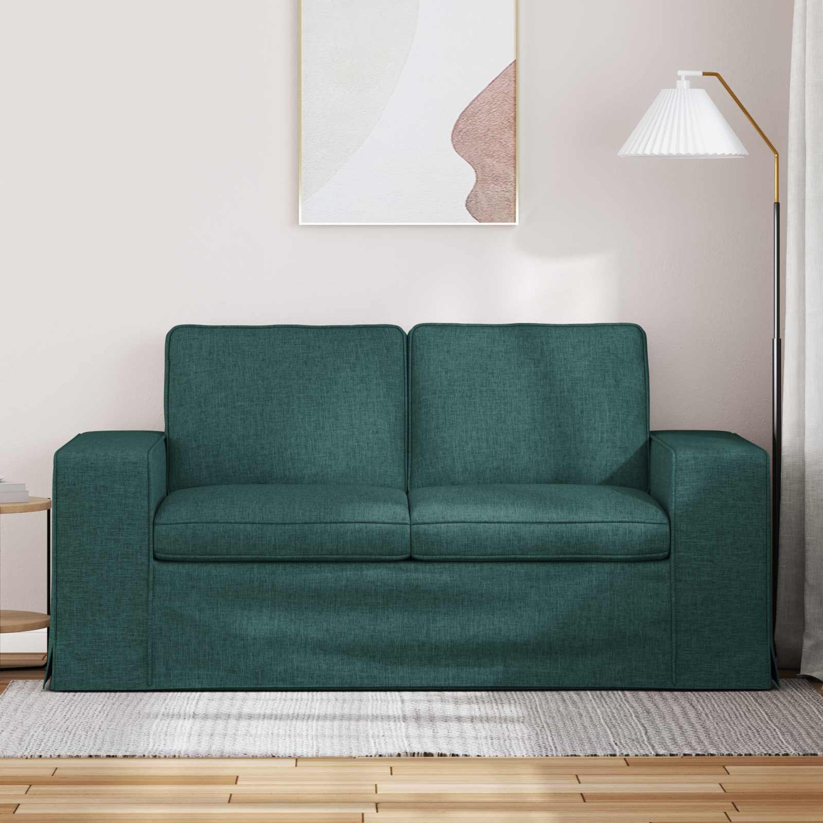 Καναπές Σκούρο Πράσινο 162 x 80 x 82 εκ ύφασμα