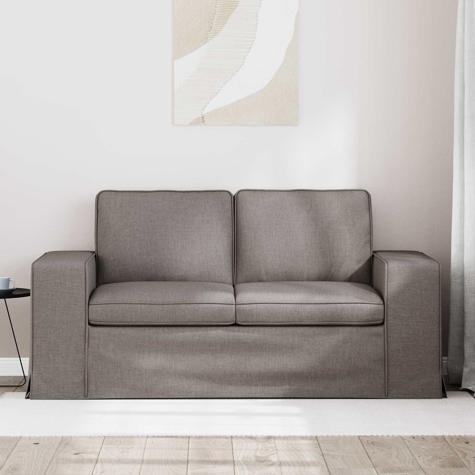 Καναπές Taupe 162 x 80 x 82 εκ ύφασμα