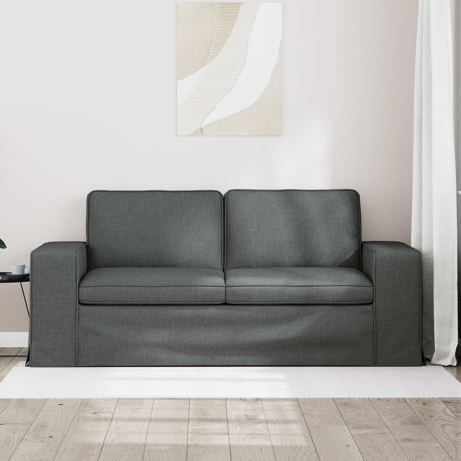 Καναπές Σκούρο Γκρι 182 x 80 x 82 εκ ύφασμα