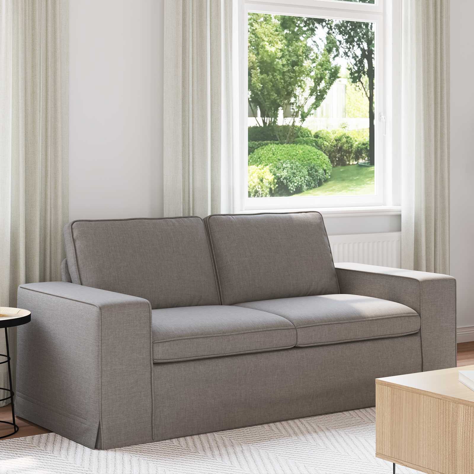 Καναπές Taupe 182 x 80 x 82 εκ ύφασμα