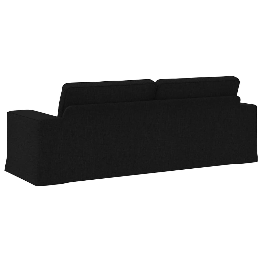 Καναπές Μαύρο 222 x 80 x 82 εκ ύφασμα