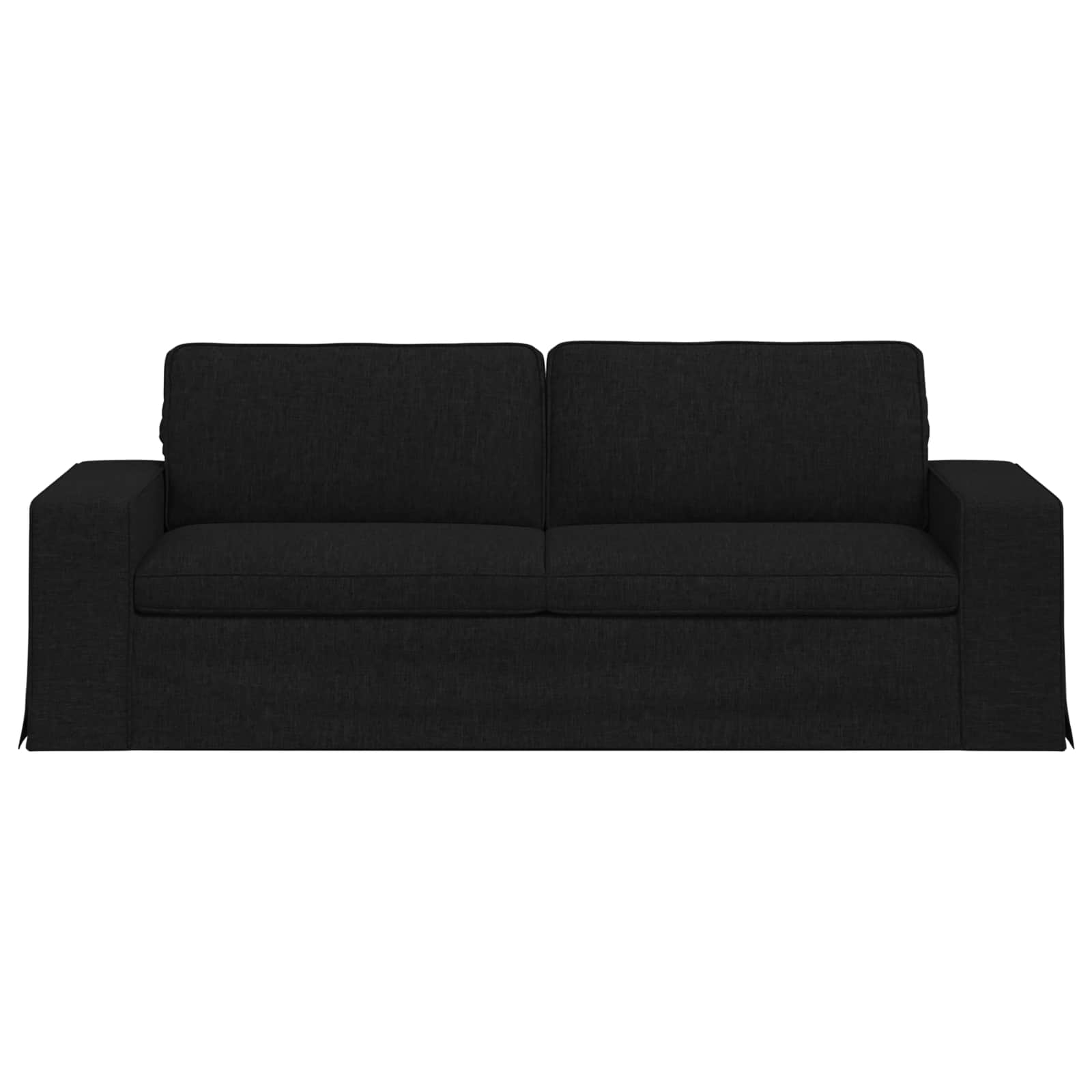 Καναπές Μαύρο 222 x 80 x 82 εκ ύφασμα