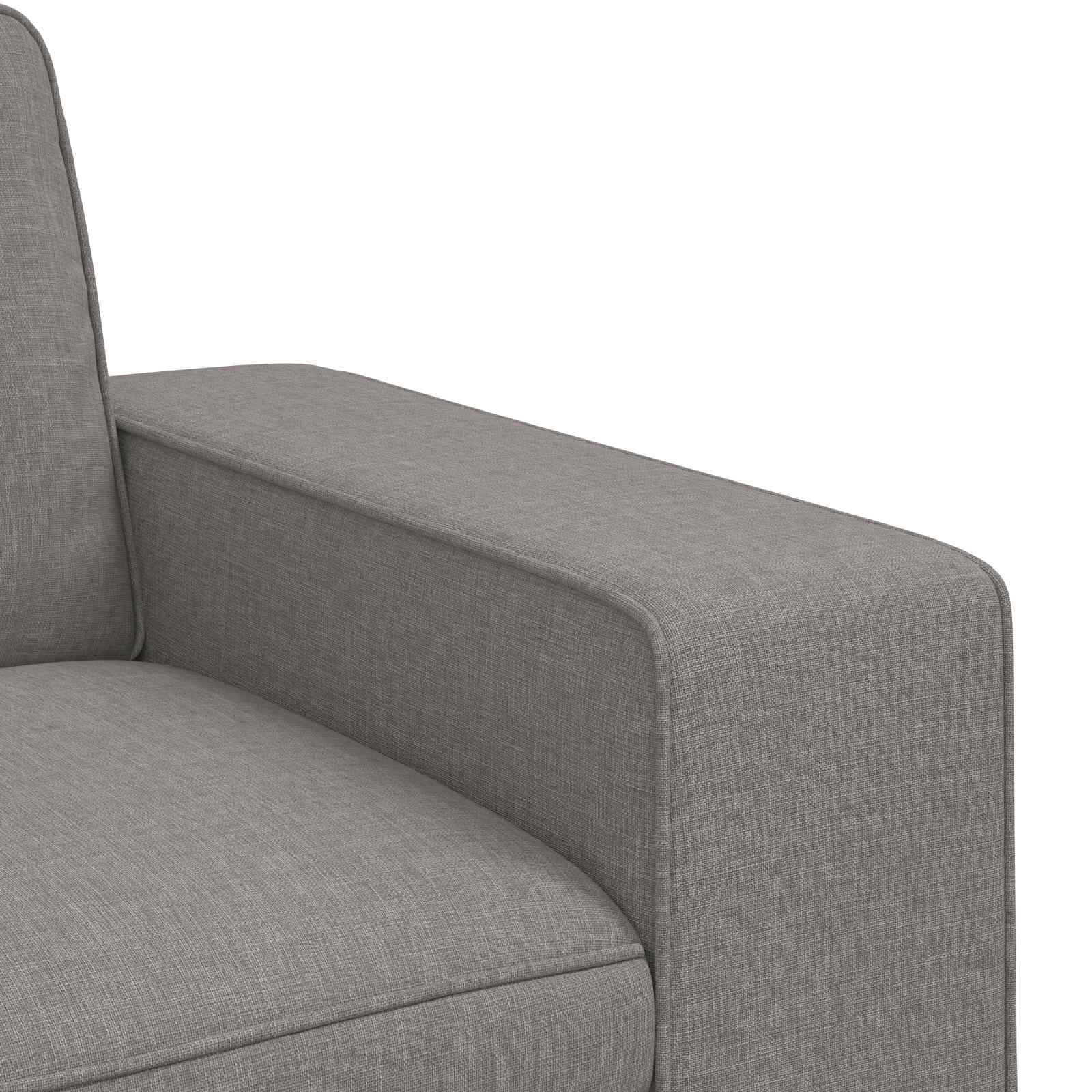 Καναπές Taupe 222 x 80 x 82 εκ ύφασμα